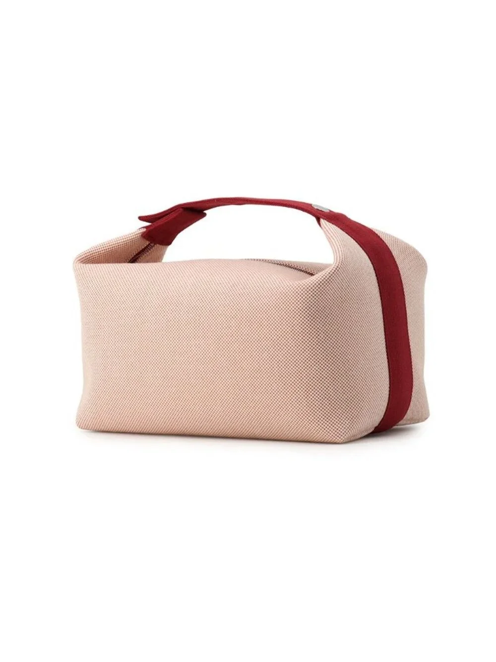 Hermes Handbag Bride-a-Brac GM Cabriole Terracotta Silver Canvas Pouch